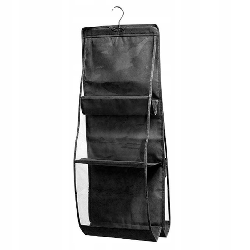 Organizer Wiszący na Torebki Wieszak do Szafy Garderoby Szary