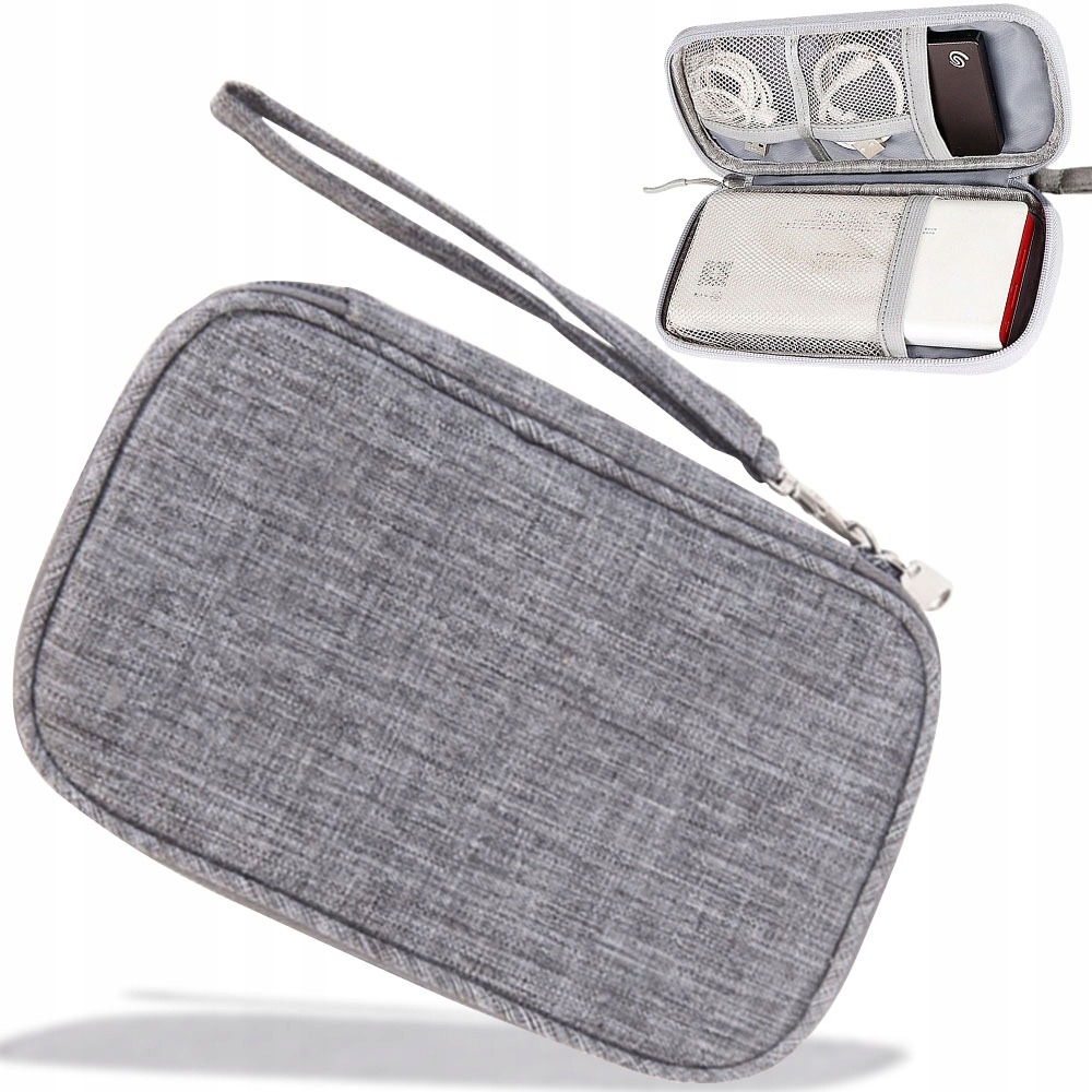 Organizer Futerał Etui na Ładowarki Kable Dysk Power Bank Elektronikę