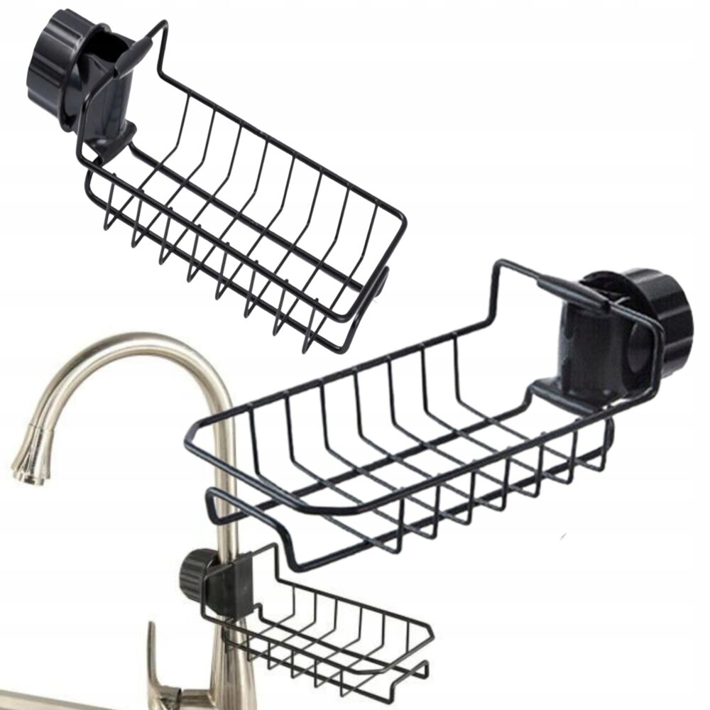 Organizer Koszyk Półka na Przybory na Kran Czarna