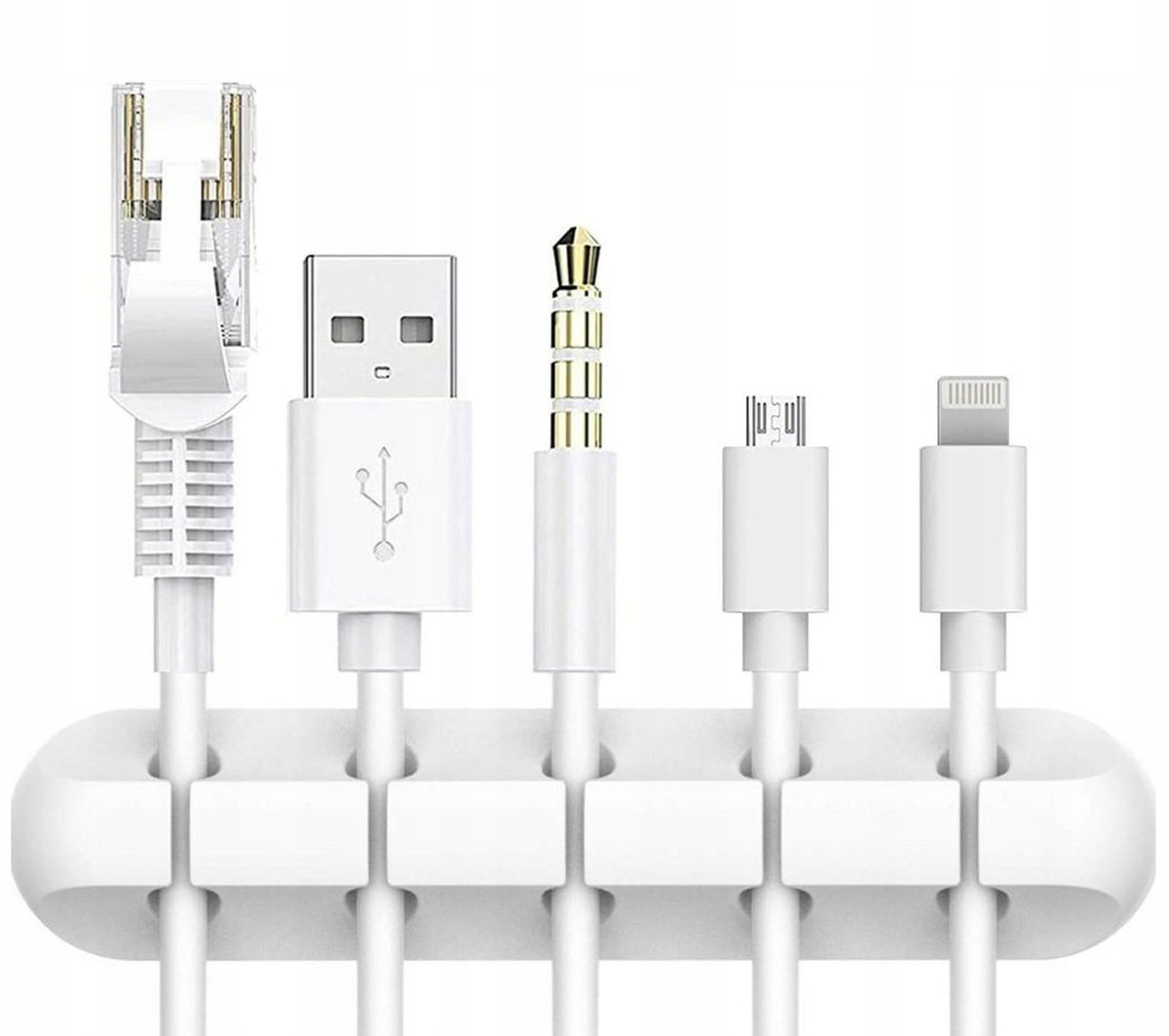 Organizer Uchwyt na Kable Przewody Klips do Biurka Samoprzylepny - obrazek 3