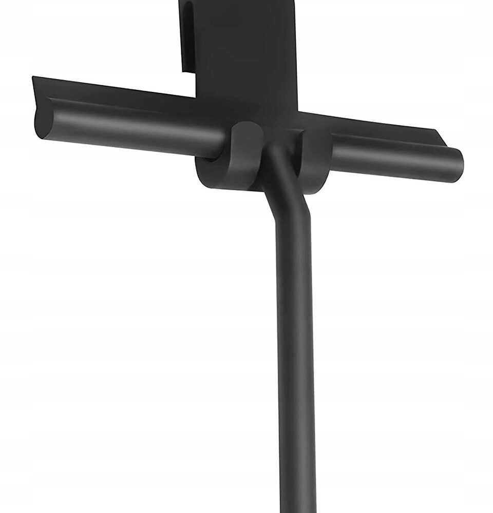 Ściągaczka Wody Pary Szyb Kabin Prysznicowych Loft z Uchwytem Czarna