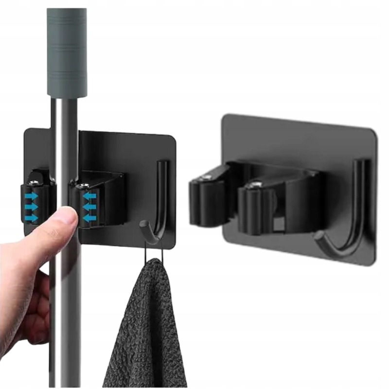 Solidny Uchwyt na Mopa Kija Narzędzia Miotły Grabie z Wieszakiem Loft