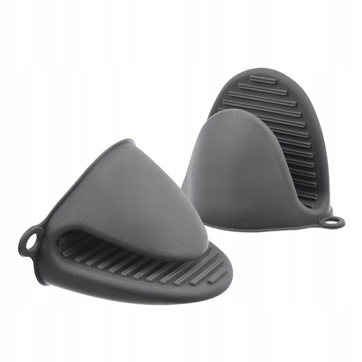 Rękawica Silikonowa Kuchenna Łapka Chwytak do Garnków Szara