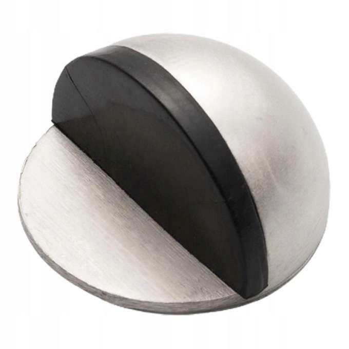 Odbojnik Odbój Stoper Przyklejany do Drzwi Stalowy Srebrny