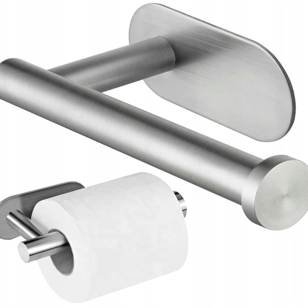 Uchwyt Stalowy na Papier Toaletowy Samoprzylepny