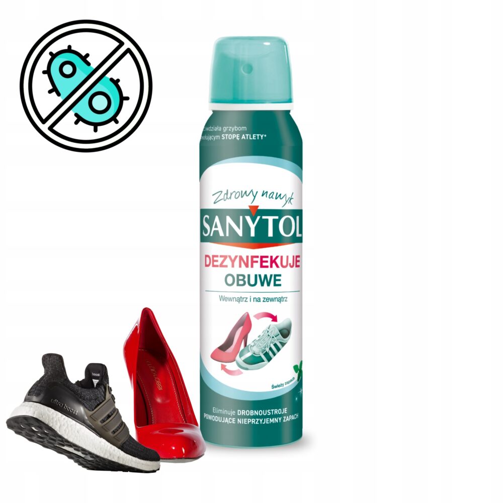 SANYTOL DEZODORANT ANTYBAKTERYJNY DO BUTÓW OBUWIA 150ML