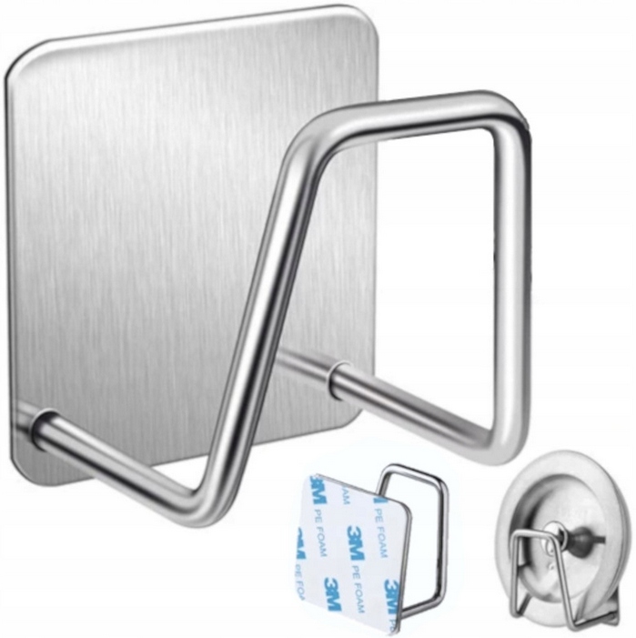 Uchwyt Stalowy Haczyk Wieszak Organizer na Gąbkę do Zlewu na Ścianę