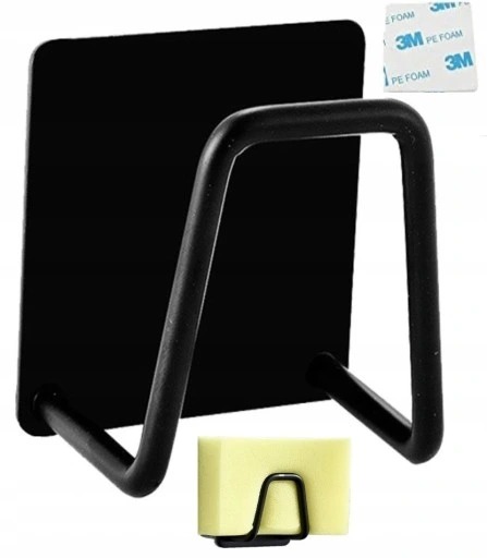 Uchwyt Stalowy Organizer Haczyk Wieszak na Gąbkę do Zlewu Ściany