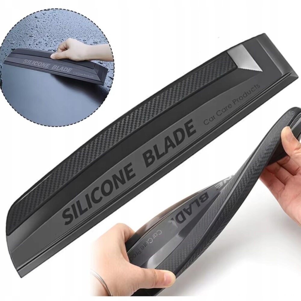 ŚCIĄGACZKA SILIKONOWA WODY PARY Z SZYB SAMOCHODOWYCH KAROSERII KABIN 30CM