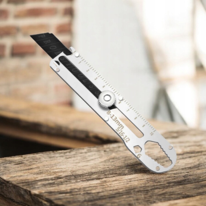 NÓŻ METALOWY WIELOFUNKCYJNY NOŻYK WYTRZYMAŁY OSTRZE ŁAMANE - obrazek 4