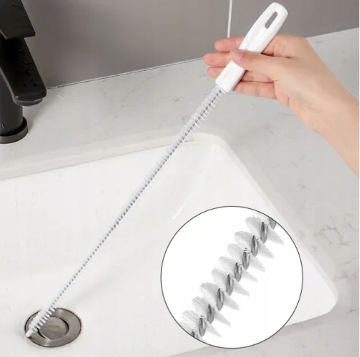 SPIRALA DO PRZEPYCHANIA ZLEWU SZCZOTKA WYCIOR DO CZYSZCZENIA ODPŁYWU 45CM - obrazek 6