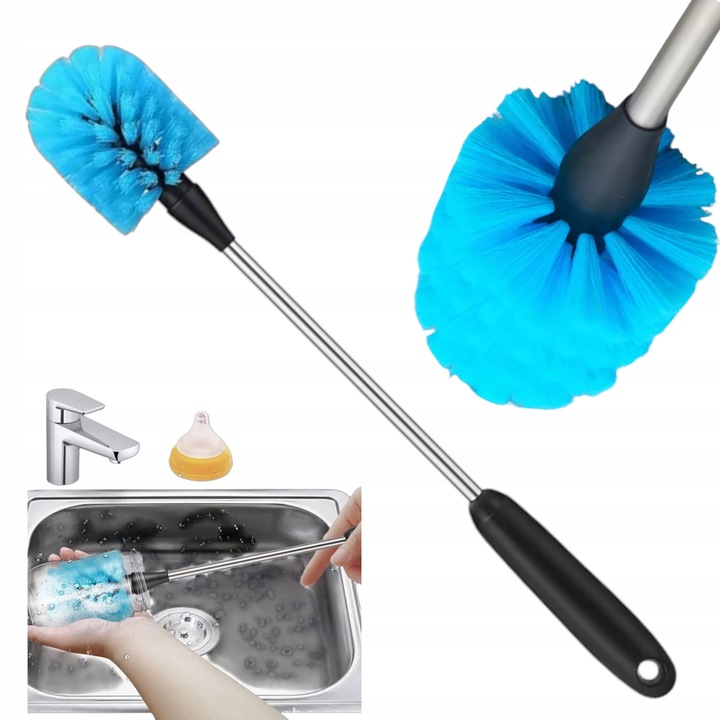 SZCZOTKA SODA DO CZYSZCZENIA BUTELEK SATURATORA WODY TERMOSÓW DŁUGA 39CM