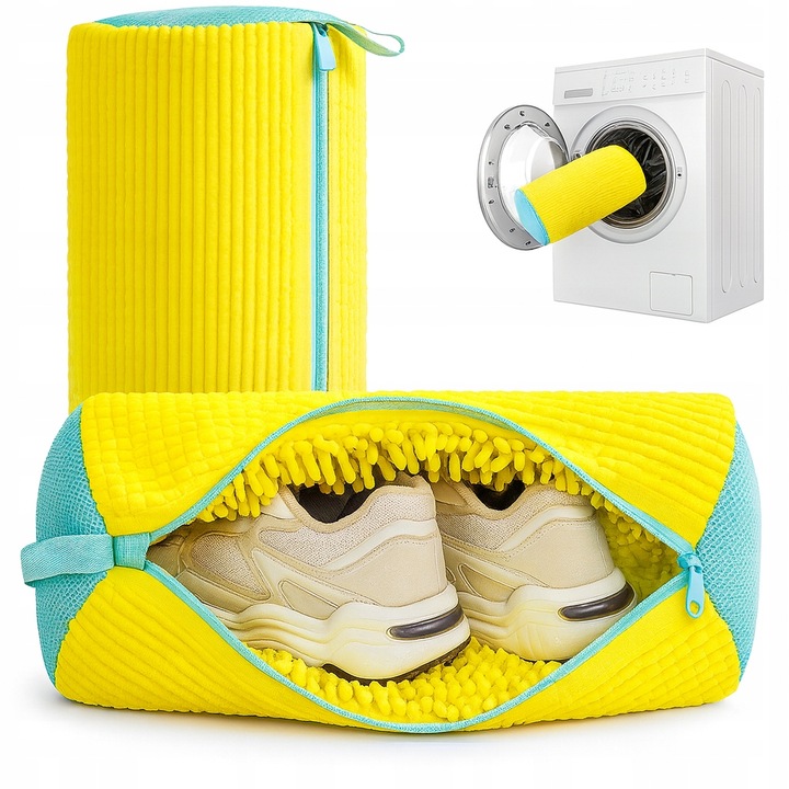 WOREK SIATKA OCHRONNA DO PRANIA CZYSZCZENIA BUTÓW OBUWIA Z MIKROFIBRĄ